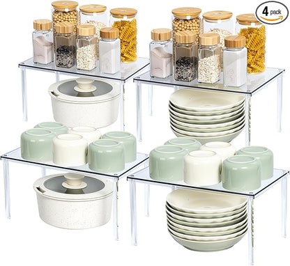 Bobomoment Acrylic Cabinet Organizer, Desk Countertop Shelf Organizer, Pantry by BobomomentHome