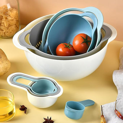 Plastic Mixing Bowls Set 8/10 PCS - Image 7