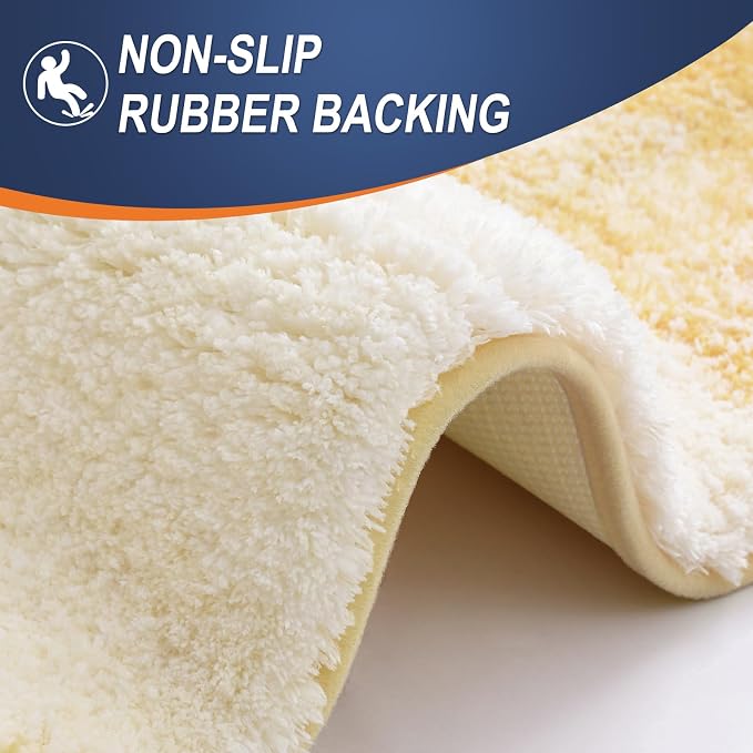 OLANLY Bathroom Runner Rugs Mat 59x20, Extra Soft Absorbent Microfiber Bath Rug - Image 5