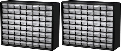 Akro-Mils 64-Drawer Plastic Storage Cabinet, 20-Inch W x 6-Inch D x 16-Inch H | by Akro-Mils