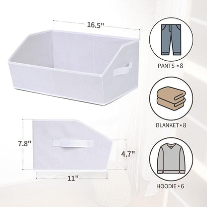 Homsorout Closet Baskets for Shelves Trapezoid - Image 2