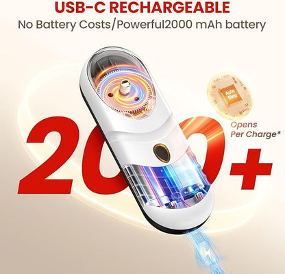 One Touch Electric Can Opener Fits Almost All Can Sizes - Image 2