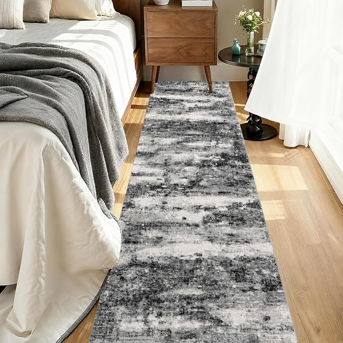 2x10 Runner Rug Non-Slip，Modern Abstract 10ft Washable Runner Rugs - Image 6