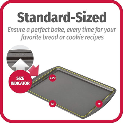 GoodCook Everyday Nonstick Carbon Steel 13” x 9” Baking Sheet Set, 3 Pack – - Image 6