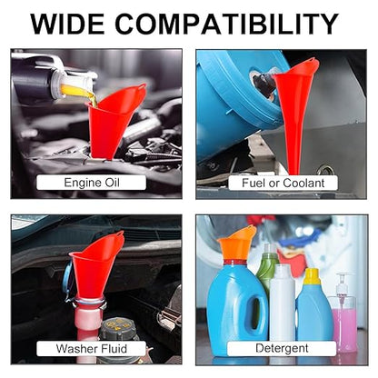 3-Pack Long-Neck Oil Funnels, Gas & Transmission Fluid - Image 7