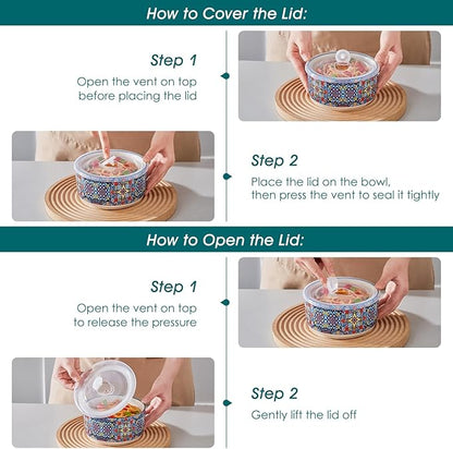 vancasso 36 oz Ceramic Bowls - Image 9