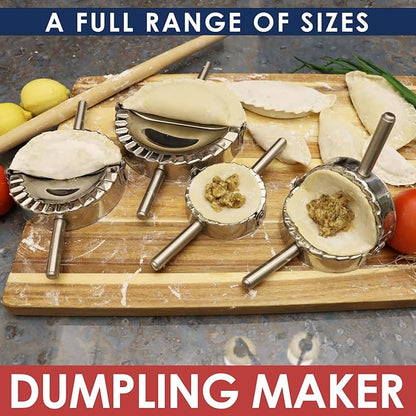 KAYCROWN 6 Inch Empanada Press, Stainless Steel Dumpling Maker Dough Cutter - Image 5
