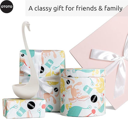 OTOTO Swanky Swan Soup Ladle- Silicone Soup Spoon, Heat Resistant Soup Ladles - Image 7