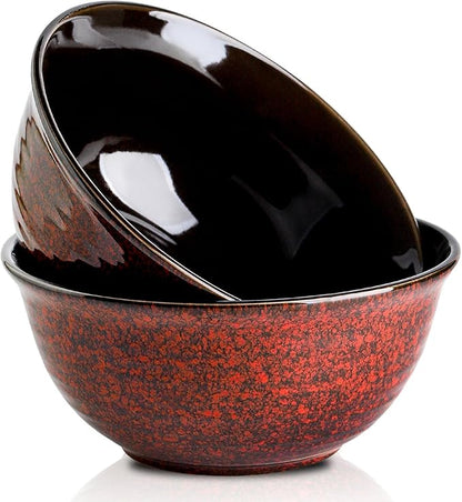 HASENSE Serving Bowls, 84 Ounce Ceramic Mixing Bowls Set of 2 by Hasense