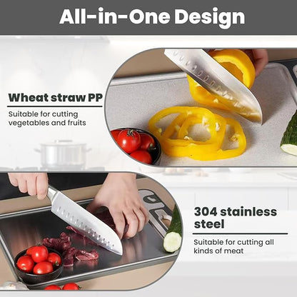 Stainless Steel Cutting Board, Dishwasher Safe, Scratch-Resistant - Image 4