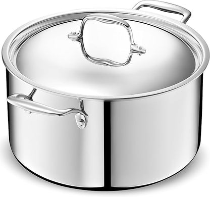 LEGEND COOKWARE 5-Ply Stainless Steel 10-Quart Stock Pot by LEGENDCOOKWARE