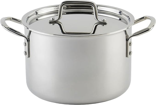 WINCO Tri-Ply Stock Pot, 6-quart-qt-6qt by Winco