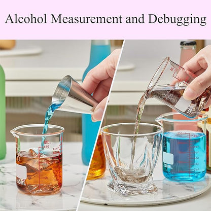 3 Piece High Borosilicate Glasss Liquid Measuring Cups, Includes 150ml - Image 3