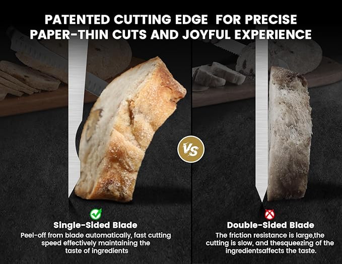 CoquusAid Bread Knife for Homemade Bread, 10.6 Inch Multifunction Serrated Knife - Image 4