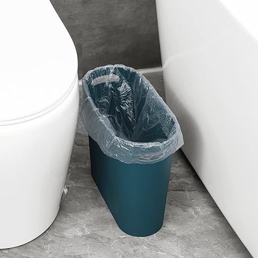 rejomiik Small Trash Can, 3.5 Gallon Slim Garbage Can Plastic Waste Basket - Image 9
