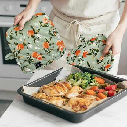 BONTHEE Pot Holders for Kitchen Heat Resistant Hot Pads for Countertops Oven - Image 4