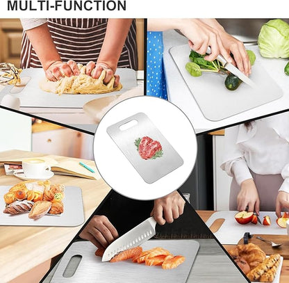 Titanium Cutting Boards for Kitchen, Food Grade 304 Stainless Steel Cutting - Image 4