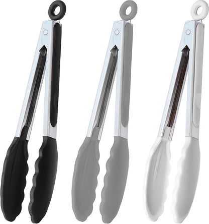 HINMAY 9-Inch Serving Tongs Silicone Tongs by HINMAY