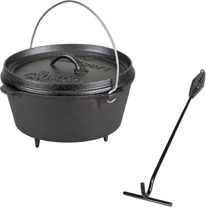 Stansport Pre-Seasoned Cast Iron Dutch Oven by Stansport
