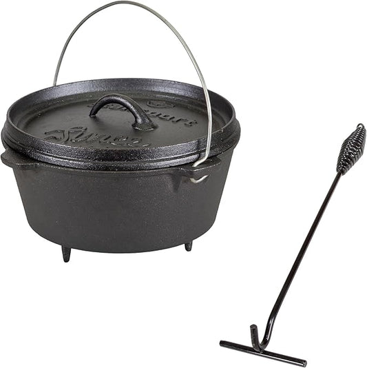 Stansport Pre-Seasoned Cast Iron Dutch Oven by Stansport
