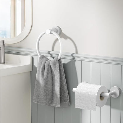 FORIOUS Toilet Paper Holder Wall Mount, SUS304 Stainless Steel Double Post - Image 2