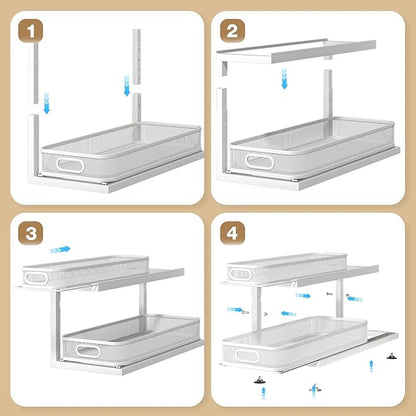 2-Pack 21.3 IN Depth Under Sink Organizer - Image 6