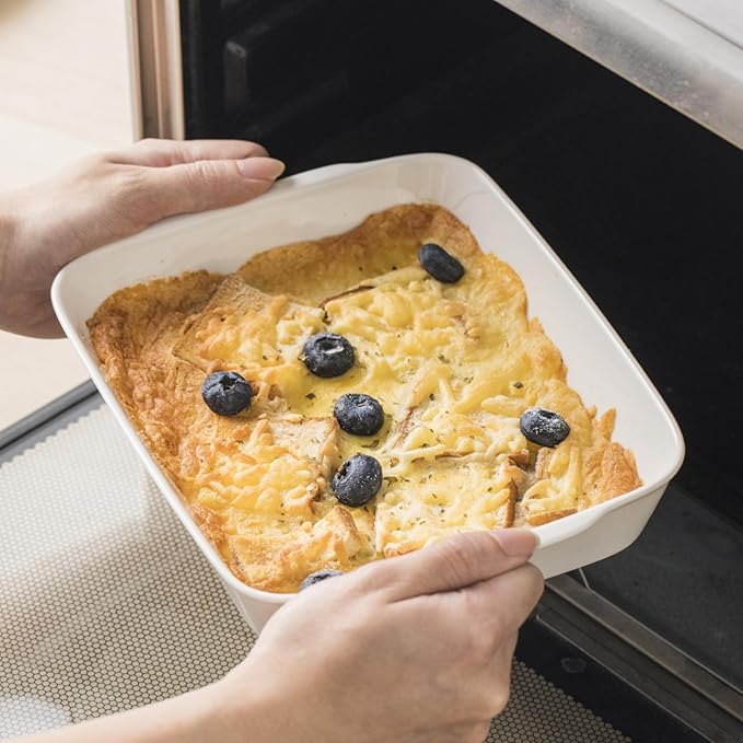 HOMBENE Casserole Dishes for Oven, Ceramic Baking Dishes Set of 3 - Image 4