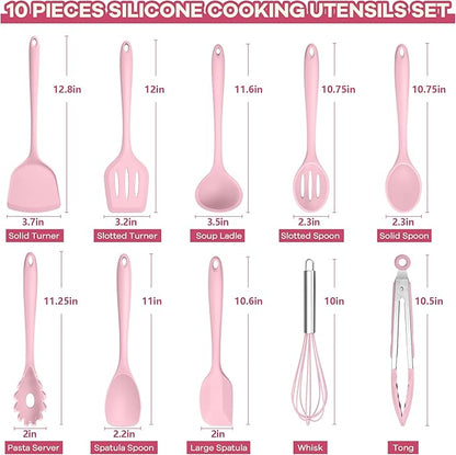 TeamFar Kitchen Cooking Utensils, 446°F Heat Resistant Kitchen Gadgets Tools - Image 2