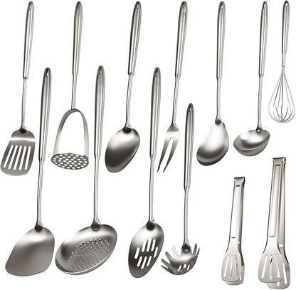 304 Stainless Steel Cooking Utensils Set, Mirror Polished Kitchen Gadget by Unknown