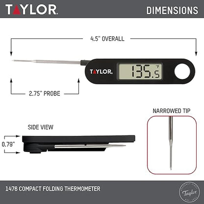 Taylor 1476 Instant Read Digital Meat Food Grill BBQ Cooking Kitchen Thermometer - Image 3