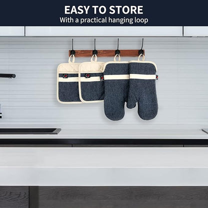 Oven Mitts and PotHolders Sets, Non-Slip Neoprene Oven Mitts are Suitable - Image 7