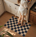 Lahome Colette Checkered Easy Jute 2x3 Rug, Small Entryway Rug Non Slip Kitchen by Lahome