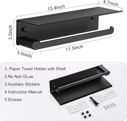 Paper Towel Holder Wall Mount for Kitchen, Self-Adhesive Paper Towel Holder - Image 5