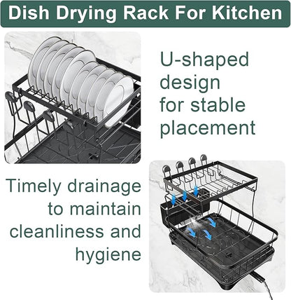LIYI Dish Drying Rack, Large Dish Rack - Image 4