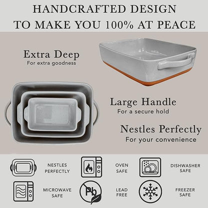Mora Ceramic Set of 2 Baking Dishes - Image 4