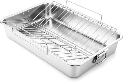 Teenyyou Extra Large Stainless Steel Turkey Roaster by Teenyyou