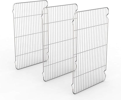 Cooling Rack Set of 3, Baking Rack Stainless Steel Wire Rack by Zacfton