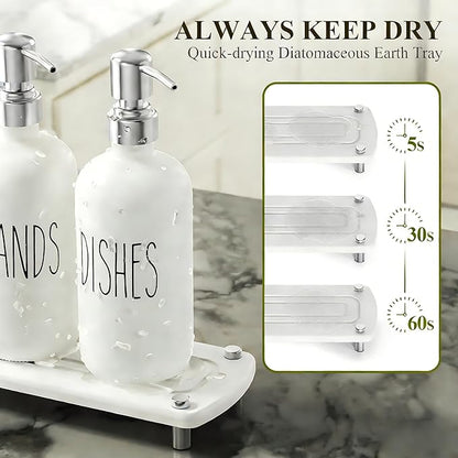 Cisily Kitchen Soap Dispenser Set Comes - Image 2