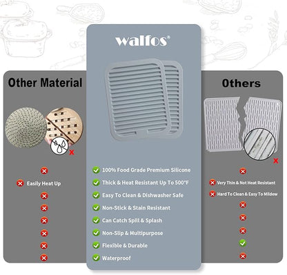 Walfos Silicone Trivets for Hot Pots and Pans - Image 5