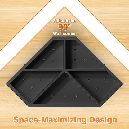 Kitchen Utensils Holder with 5 Compartments, Corner Utensil Caddy - Image 8
