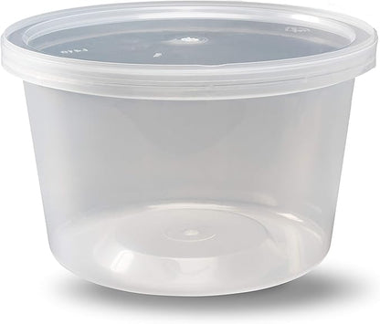 DuraHome - Deli Containers - 40 Pack BPA-Free Plastic Microwaveable Clear Food - Image 2