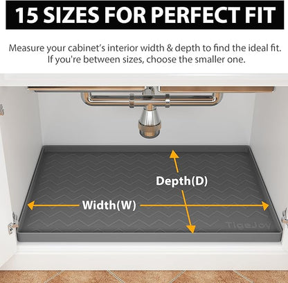 TigeJoy 34" x 22" Under Sink Mats - Image 7