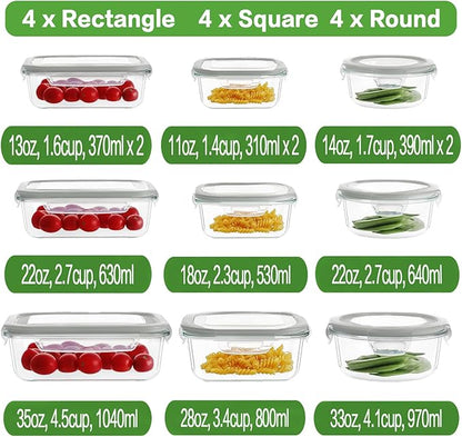 HOMBERKING 24pc Glass Food Storage Containers - Image 2