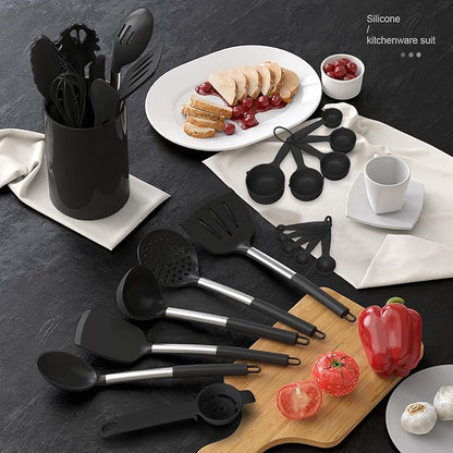 oannao Large Silicone Cooking Utensils Set - Image 8