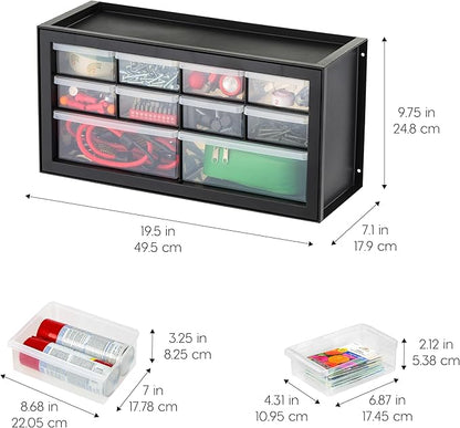 IRIS USA 10-Drawer Organizer, Made in USA, Teacher Toolbox, Plastic Storage - Image 4