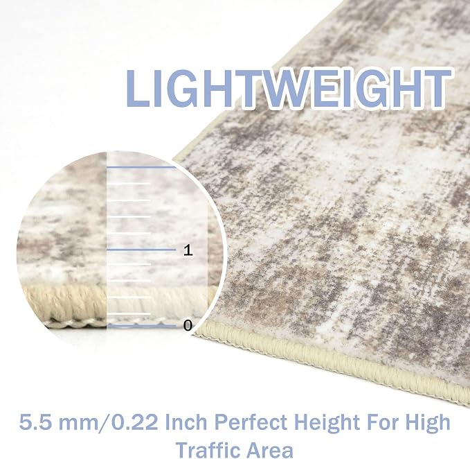 IOHOUZE Abstract Runner Rug 3x18 Ft Extra Long Washable Runners - Image 5