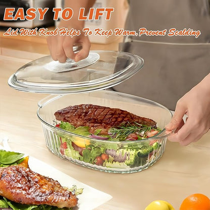 Reasim 2.8L/3Qt Glass Casserole Baking Dish - Image 6