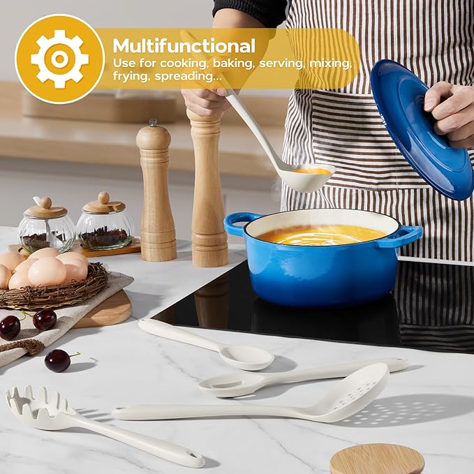 Onader Kitchen Cooking Utensils Set of 10, Silicone Utensils Set - Image 8