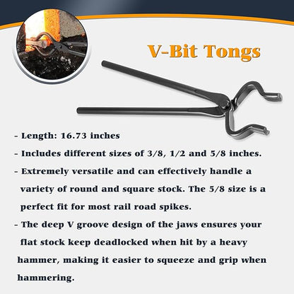 Blacksmith Knife Making Tongs Set - Image 3