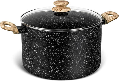MICHELANGELO Stock Pot with Lid, 10 Quart Large Pot by Michelangelo